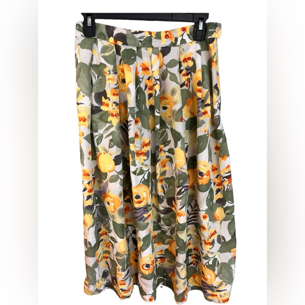 Vintage Country Sophisticates by Pendleton Floral Midi Skirt size 12